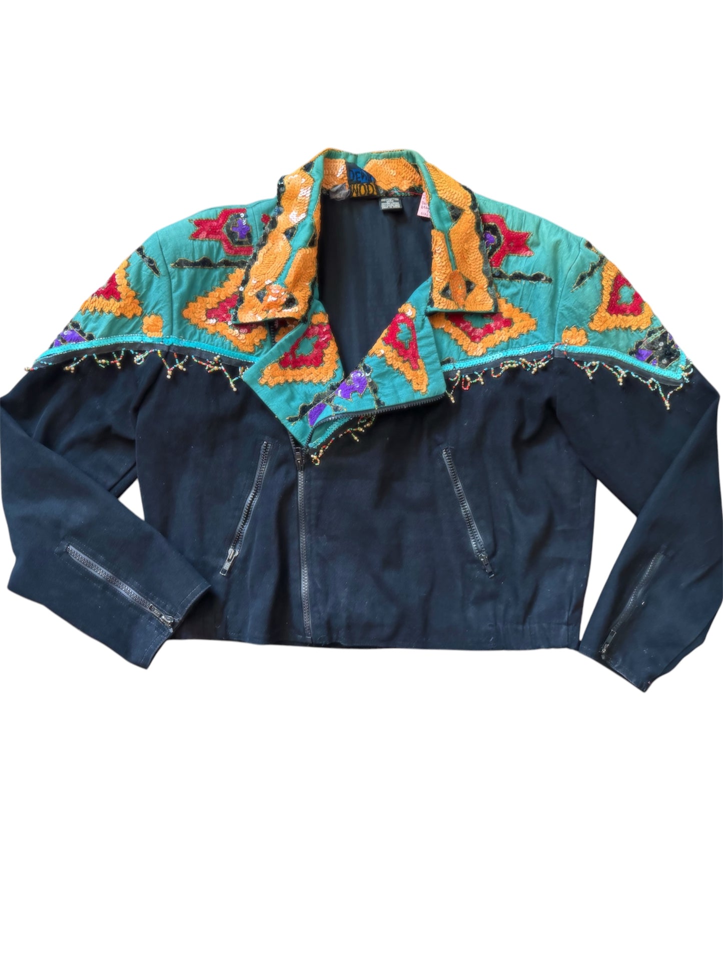 Vintage MOD Denim Double Breasted Jacket