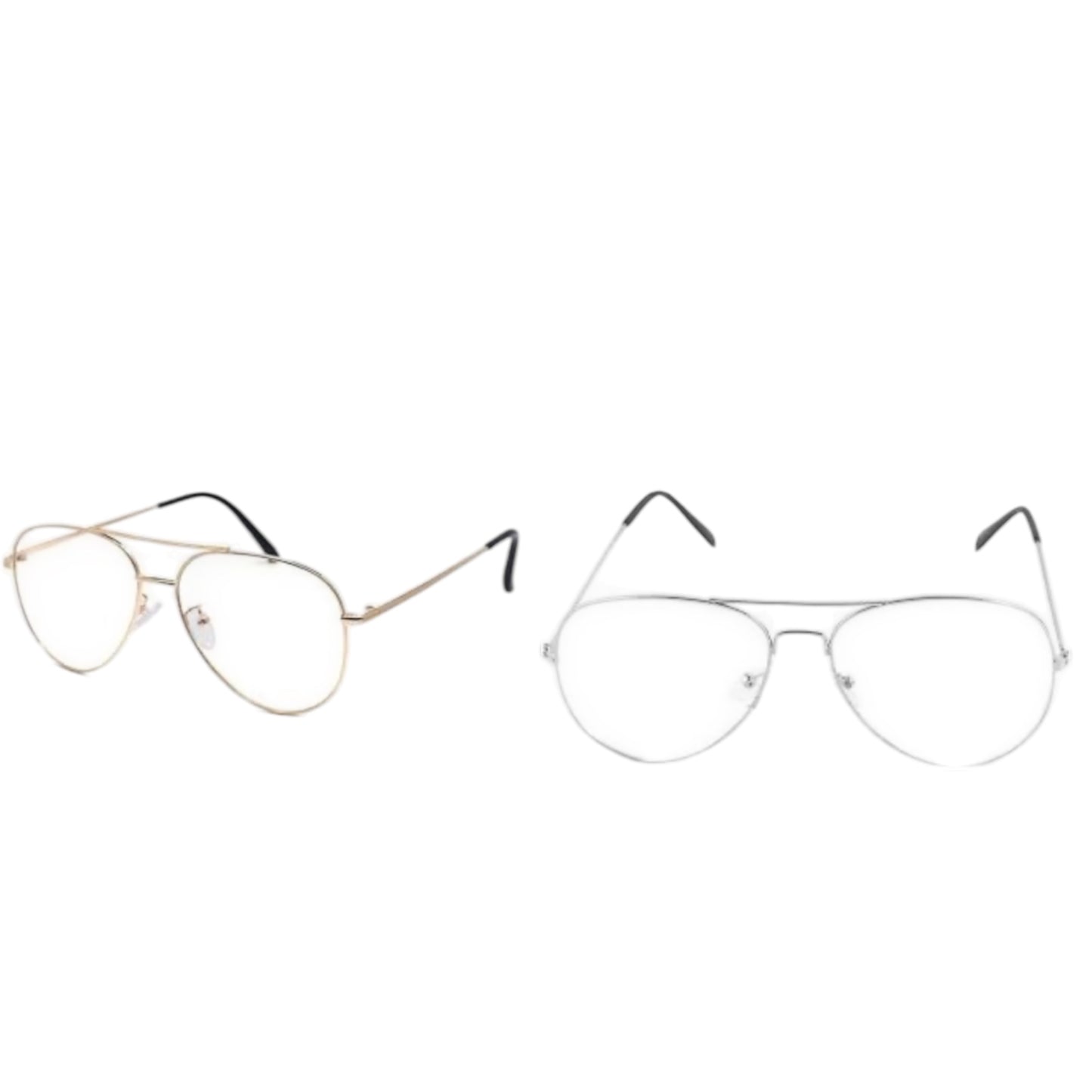 Clear aviator sunglasses by Everythang Dope, retro 80s and 90s eyewear.