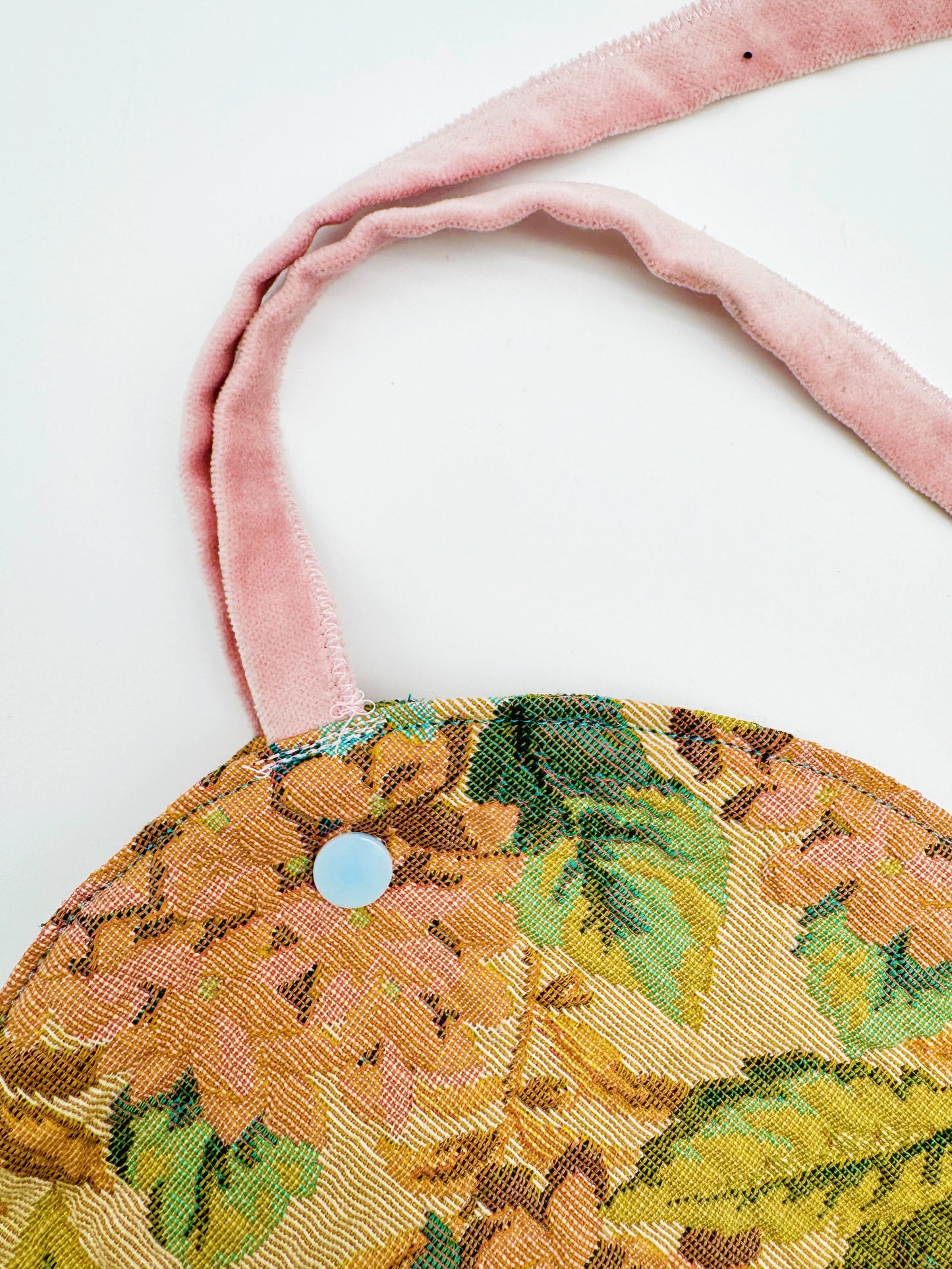 One-of-a-kind custom heart introspective bag by Everythang Dope, wearable art accessory.