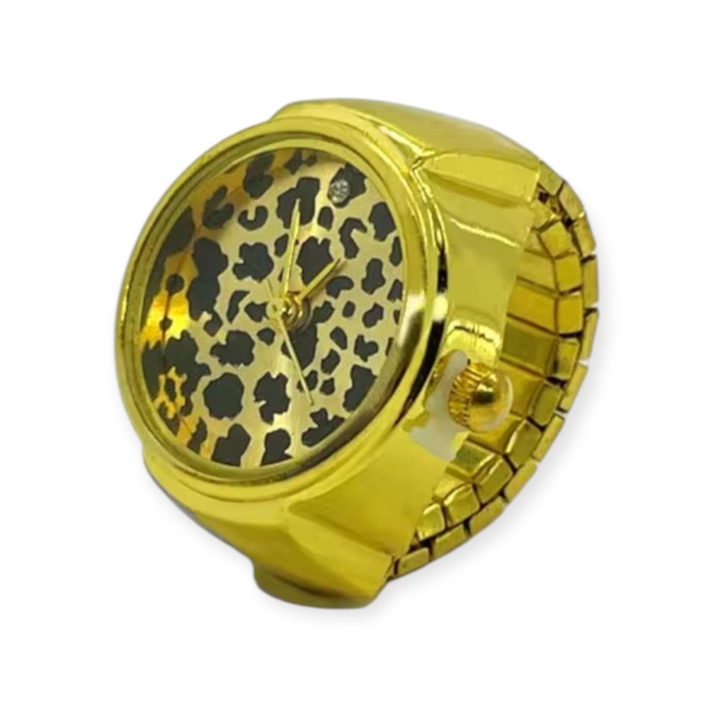assorted ring watches in blue, yellow, pink, rosegold, and green with colorful faces, Everythang Dope vintage accessories.