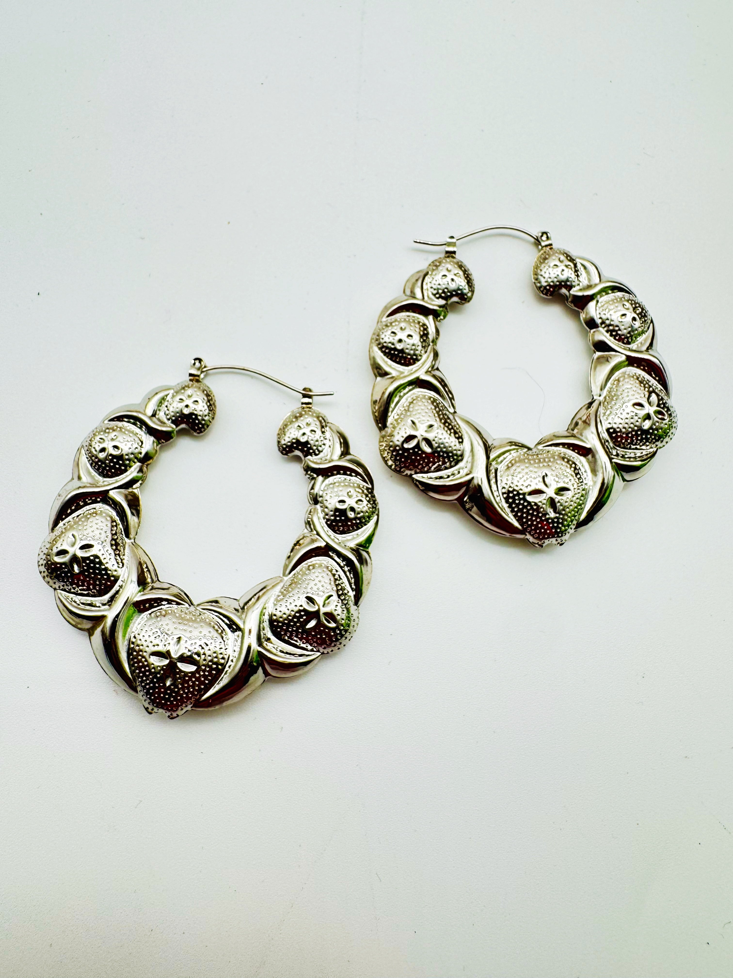 Silver Earrings Medium