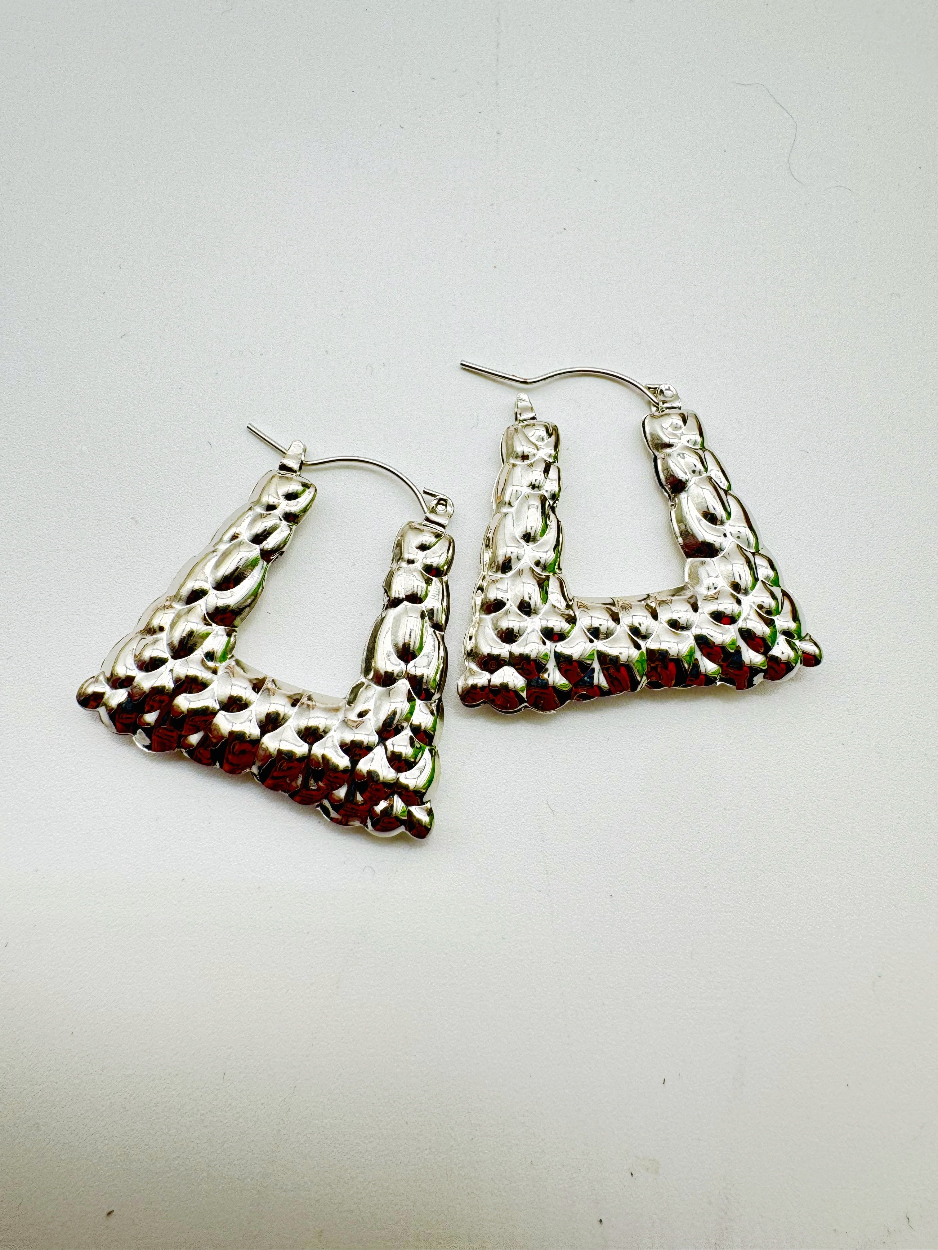 Silver Earrings Medium