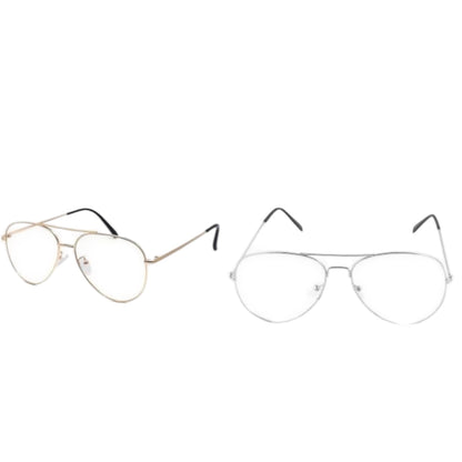 Clear aviator sunglasses by Everythang Dope, retro 80s and 90s eyewear.