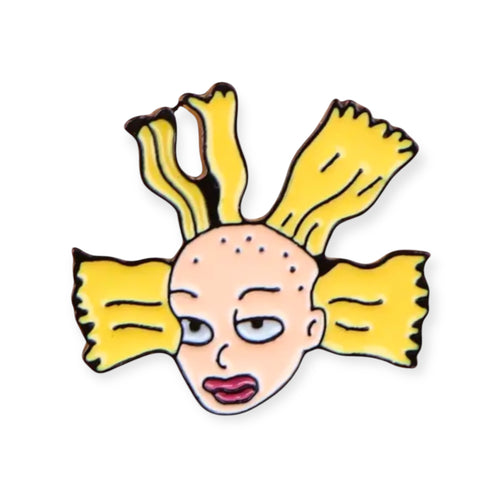 Cynthia doll Rugrats pin by Everythang Dope, 90s cartoon nostalgia accessory and collectible enamel pin.