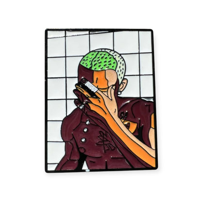 Frank Ocean pin by Everythang Dope, modern hip-hop culture collectible.
