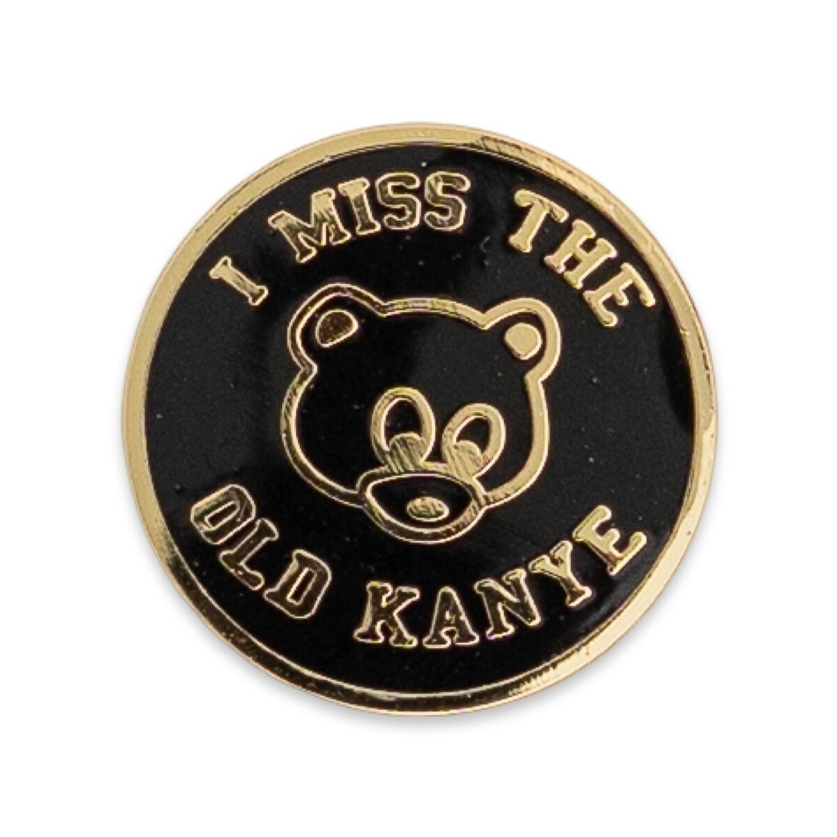 Kanye Bear university edition pin by Everythang Dope, hip-hop culture accessory.