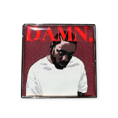 Kendrick Lamar pin by Everythang Dope, artistic vintage-inspired accessory.