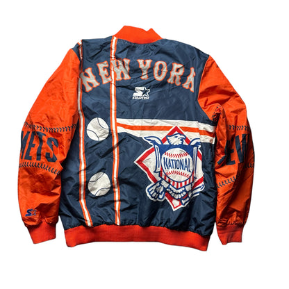 Vintage New York Mets bomber jacket by Everythang Dope, retro sportswear collectible.
