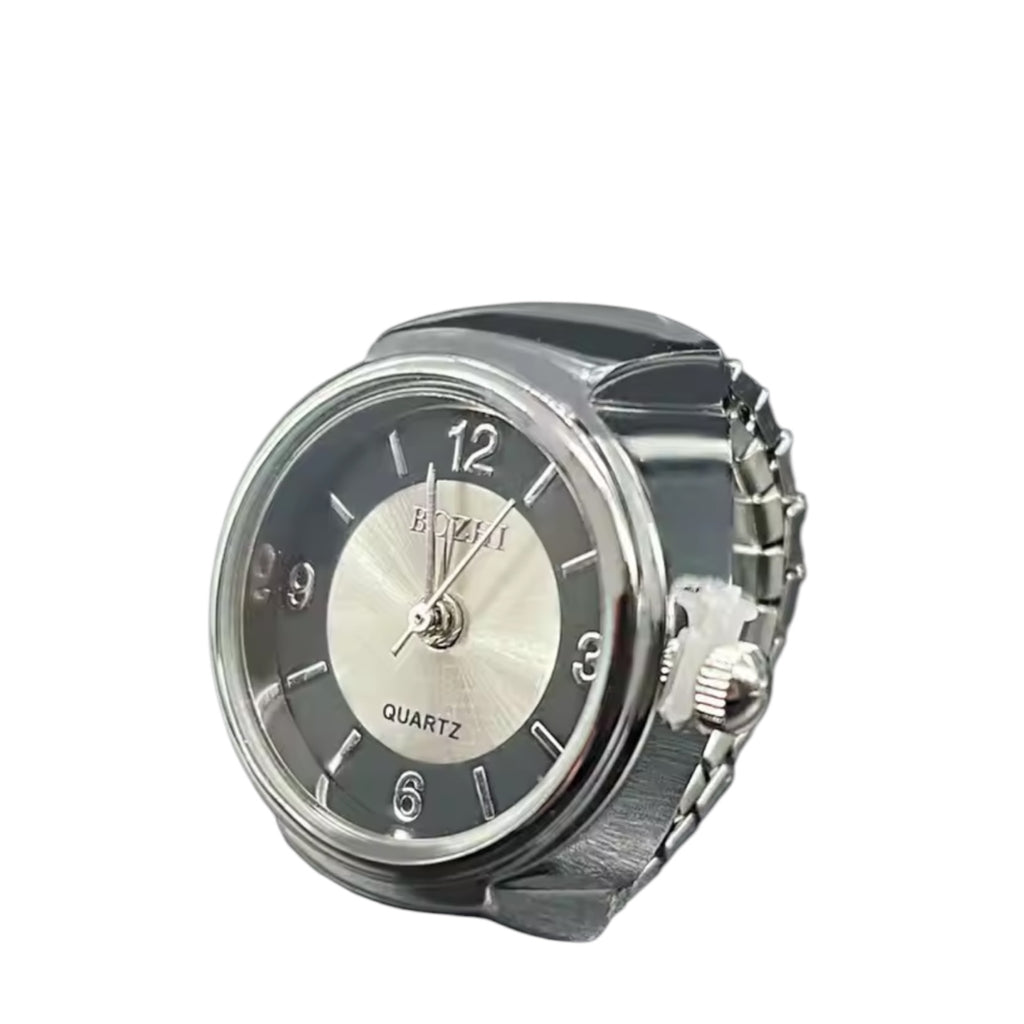 assorted ring watches in blue, yellow, pink, rosegold, and green with colorful faces, Everythang Dope vintage accessories.