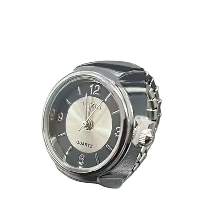 assorted ring watches in blue, yellow, pink, rosegold, and green with colorful faces, Everythang Dope vintage accessories.