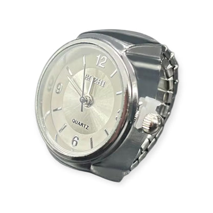 assorted ring watches in blue, yellow, pink, rosegold, and green with colorful faces, Everythang Dope vintage accessories.